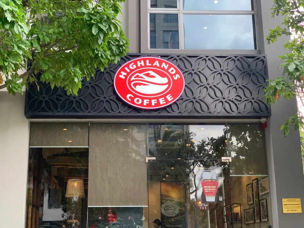 highland coffee Vinhomes Central Park