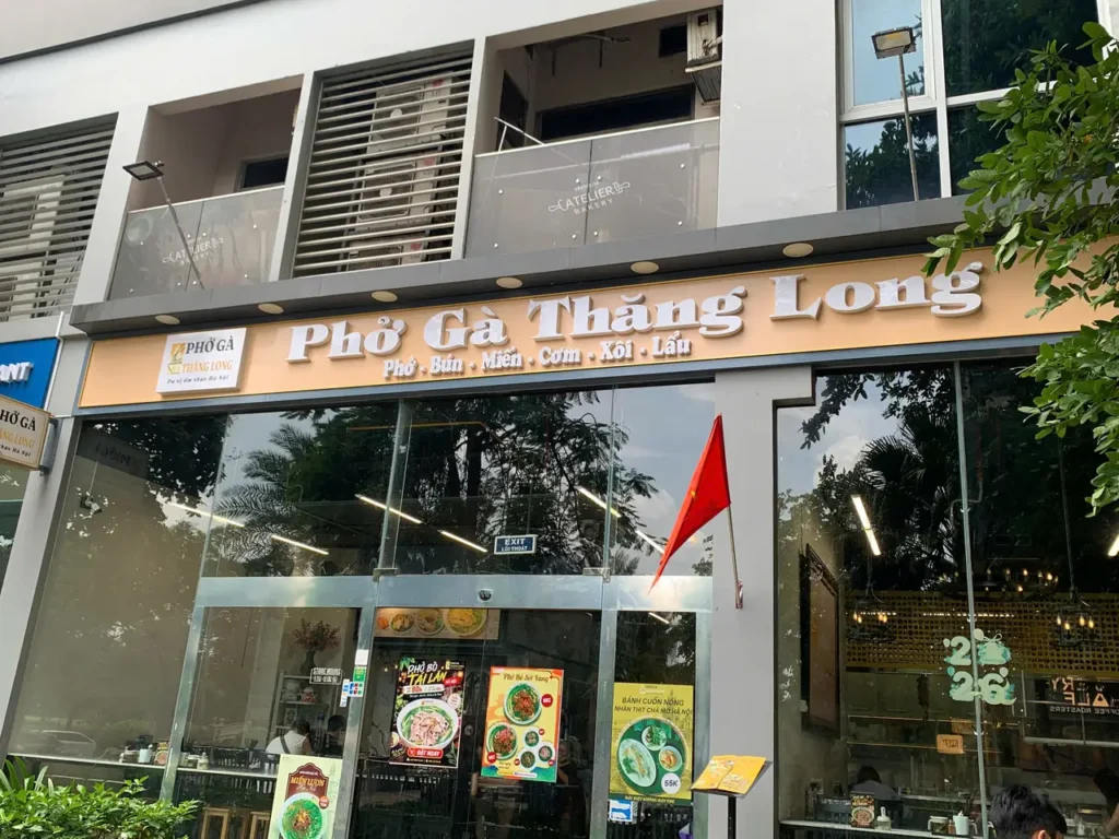 phở gà thăng long Vinhomes Central Park