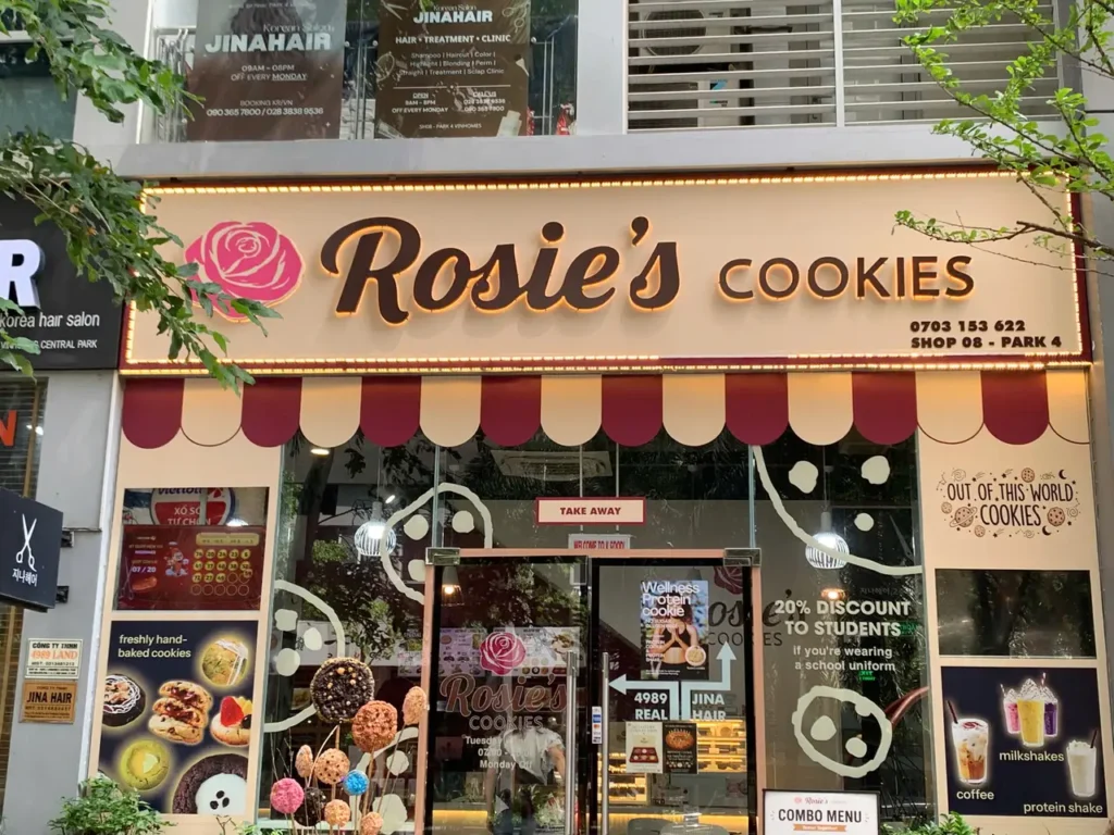 rosie's cookies Vinhomes Central Park